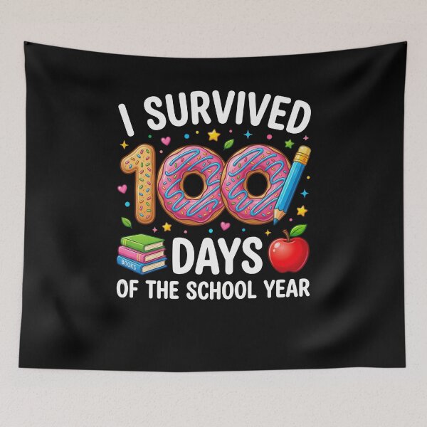 Item preview, I Survived 100 Days Of The School Year Student Teacher Celebration designed and sold by FormalDehyena.