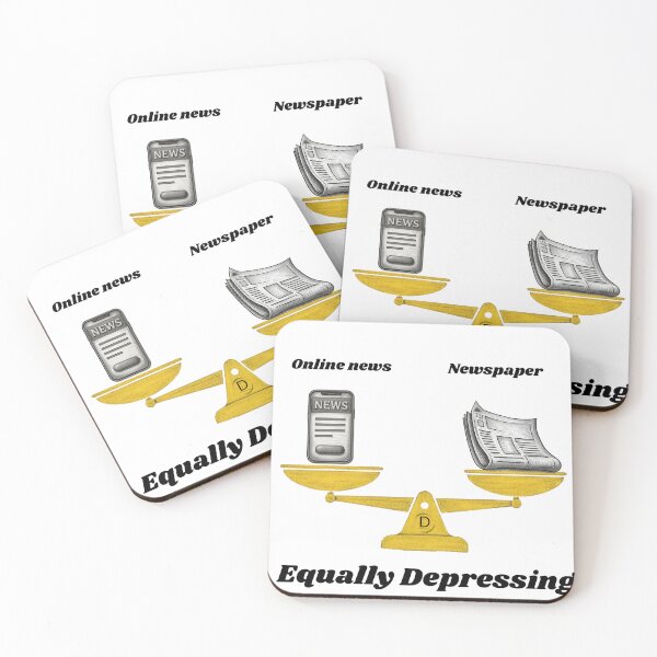 Item preview, Equally Depressing News - Funny Sarcastic Information Dilemma designed and sold by TheItaliandilemma.