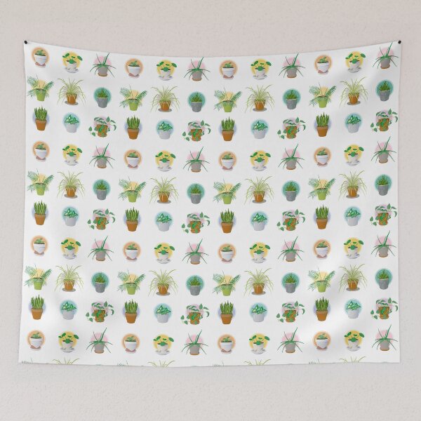 Item preview, Houseplants Illustrations designed and sold by Studio Hromi LLC.