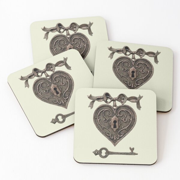 Item preview, Vintage Heart with key designed and sold by DhriegoStudio.