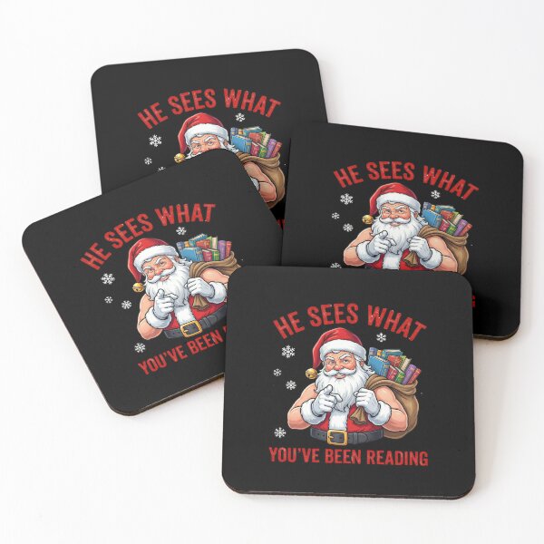 Item preview, He Sees What You've Been Reading Christmas Book Lover Reader designed and sold by FormalDehyena.