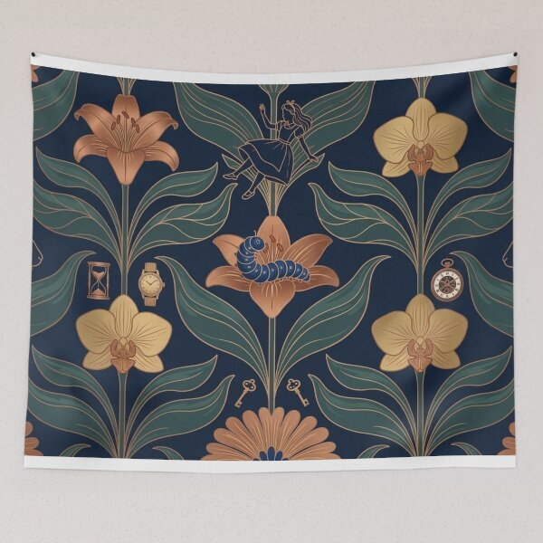 Item preview, Alice in Wonderland Art Deco designed and sold by CharmingFlowers.