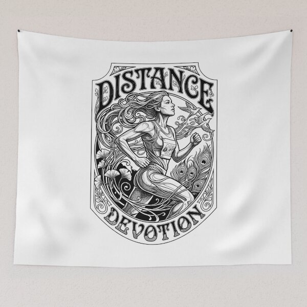 Item preview, Marathon Runner Woman Distance Devotion Running Girl designed and sold by GrandeDuc.