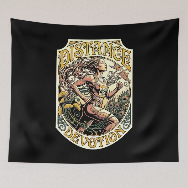 Item preview, Marathon Runner Woman Distance Devotion Running Girl designed and sold by GrandeDuc.