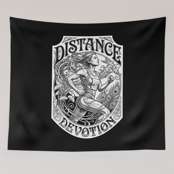 Item preview, Marathon Runner Woman Distance Devotion Running Girl designed and sold by GrandeDuc.