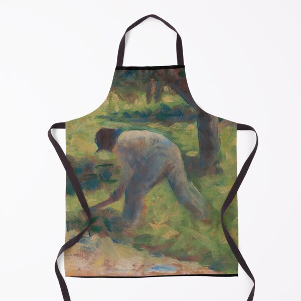 Item preview, Peasant With a Hoe by Georges Seurat: Neo Impressionist Fine Art Poster designed and sold by artofuniverse.