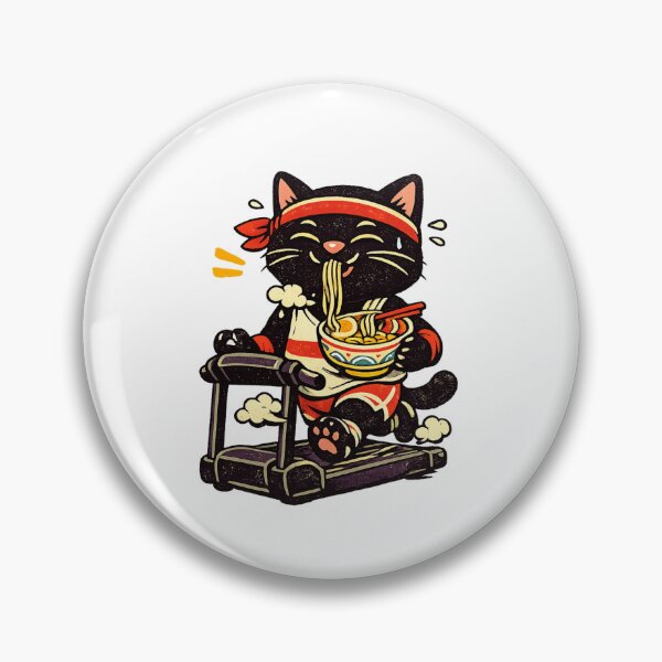 Item preview, Ramen Cat – Running Snack designed and sold by LuveraxArt.