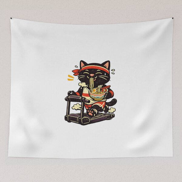 Item preview, Ramen Cat – Running Snack designed and sold by LuveraxArt.