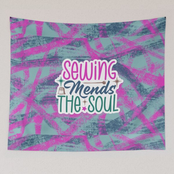 Item preview, Sewing Mends the Soul abstract  designed and sold by LinaVP.