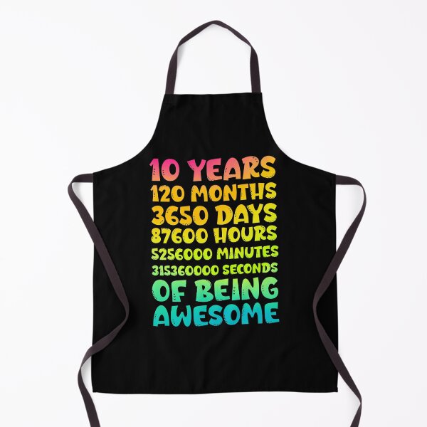 Item preview, 10th Birthday – 10 Years of Being Awesome – Funny Kids Birthday Design designed and sold by Sun Sand & Sea Art.