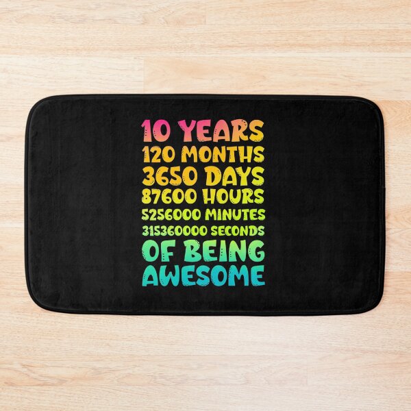 Item preview, 10th Birthday  – 10 Years of Being Awesome – Funny Kids Birthday Design designed and sold by Sun Sand & Sea Art.