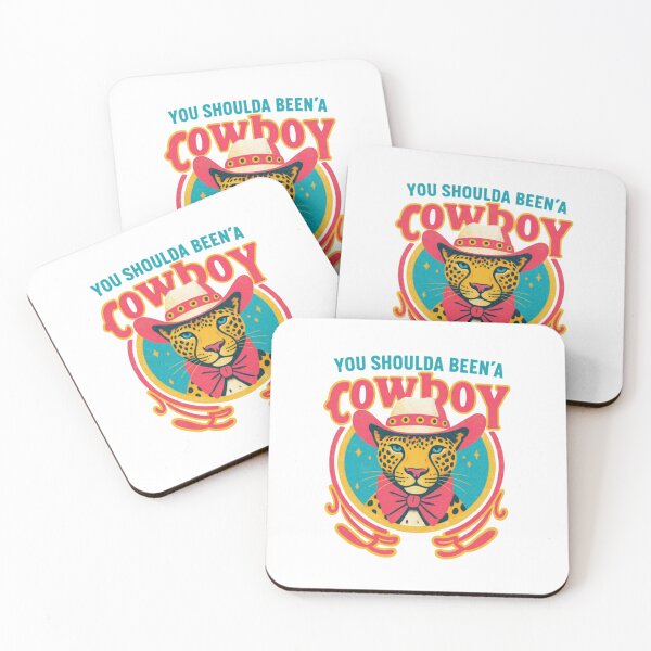 Item preview, You Shoulda Been a Cowboy | Leopard Cowboy Retro Graphic designed and sold by HBDStudio.