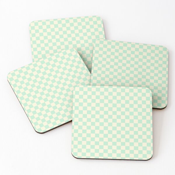 Item preview, Pale Green and Cream Check, Chequered Pattern designed and sold by Jeallan Designs.