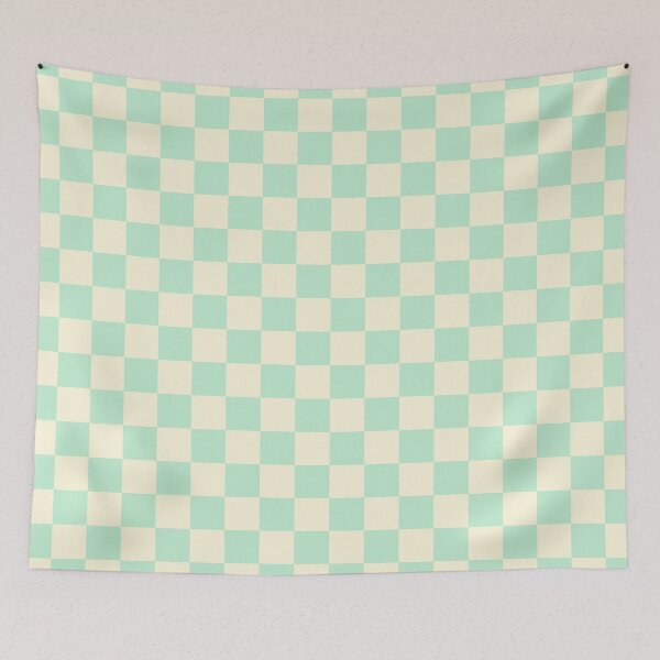 Item preview, Pale Green and Cream Check, Chequered Pattern designed and sold by Jeallan Designs.