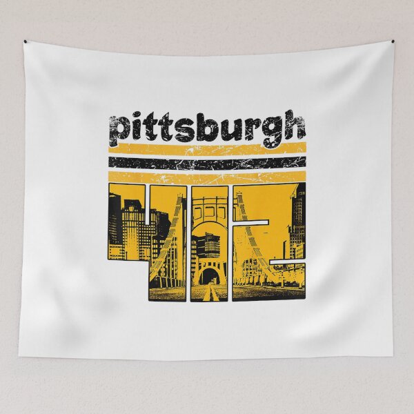 Item preview, Vintage Pittsburgh Map City designed and sold by AddlPoolart.