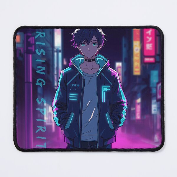 Item preview, Rising Spirit Cyberpunk | Anime Neon City Character designed and sold by Animepopstudio.