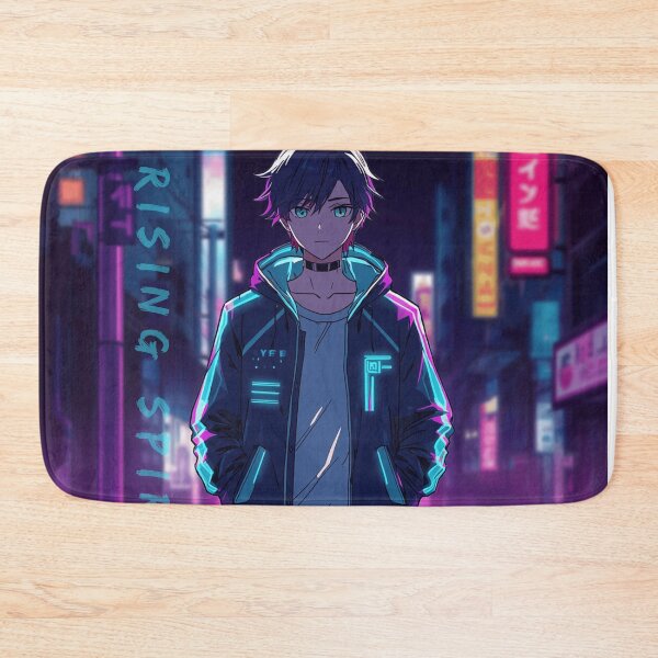 Item preview, Rising Spirit Cyberpunk | Anime Neon City Character  designed and sold by Animepopstudio.