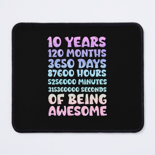 Item preview, Funny 10th Birthday Design – 10 Years 120 Months 3650 Days – Kids Birthday Gift designed and sold by Sun Sand & Sea Art.