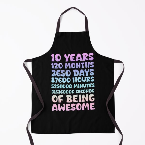 Item preview, Funny 10th Birthday Design – 10 Years 120 Months 3650 Days – Kids Birthday Gift designed and sold by Sun Sand & Sea Art.
