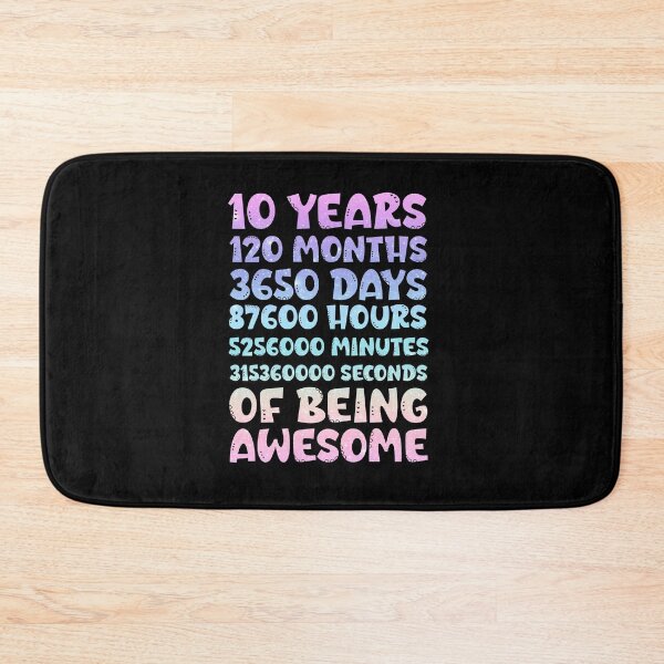 Item preview, Funny 10th Birthday Design – 10 Years 120 Months 3650 Days – Kids Birthday Gift designed and sold by Sun Sand & Sea Art.