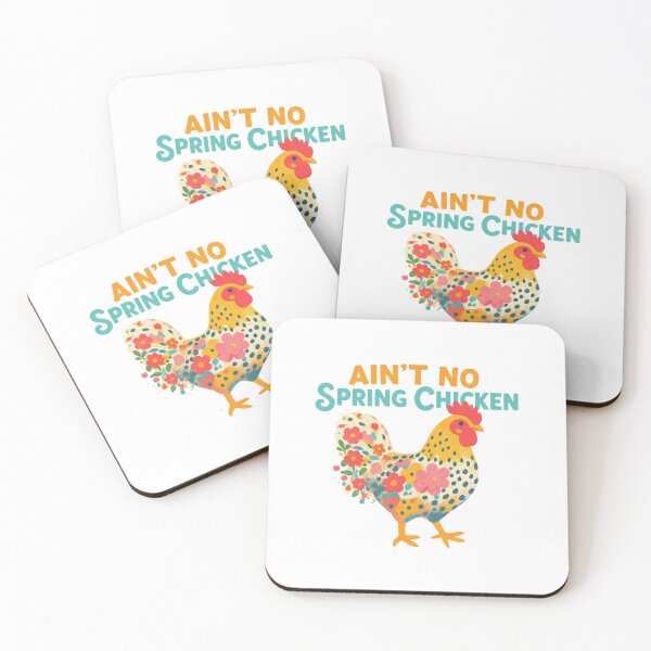Item preview, Ain't No Spring Chicken | Funny Floral Chicken Retro Graphic designed and sold by HBDStudio.