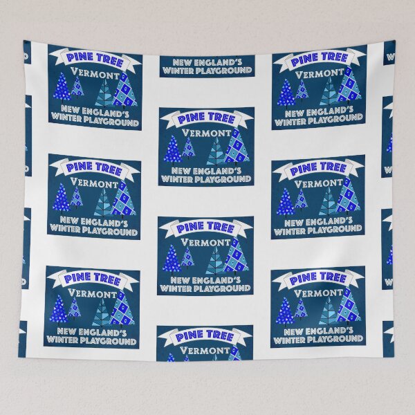 Item preview, Pine Tree Vermont Blue designed and sold by Normbot2000.