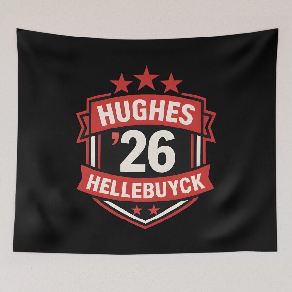 Item preview, Hughes Hellebuyck 26 Election Parody Shield designed and sold by SiarheiYur.