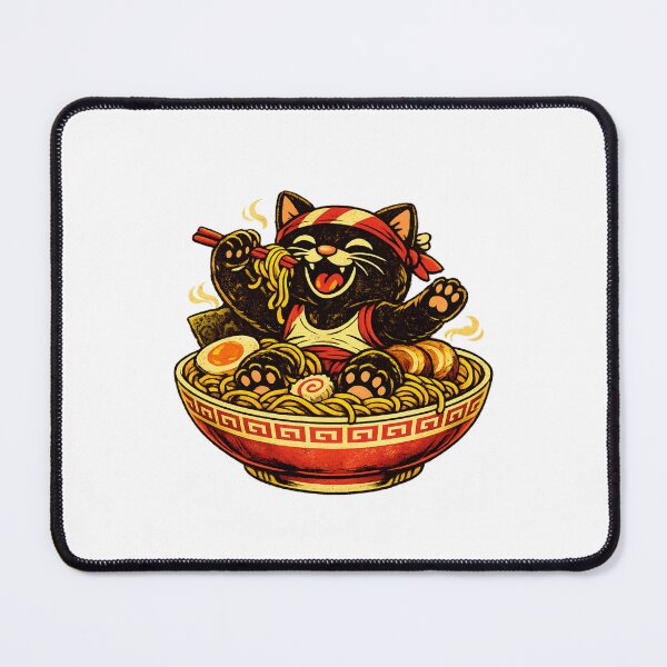 Item preview, Ramen Cat – Bowl Dive designed and sold by LuveraxArt.