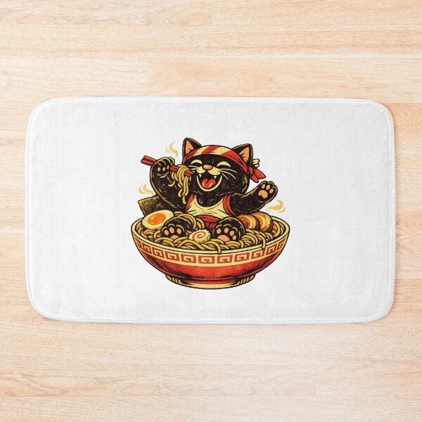 Item preview, Ramen Cat – Bowl Dive designed and sold by LuveraxArt.