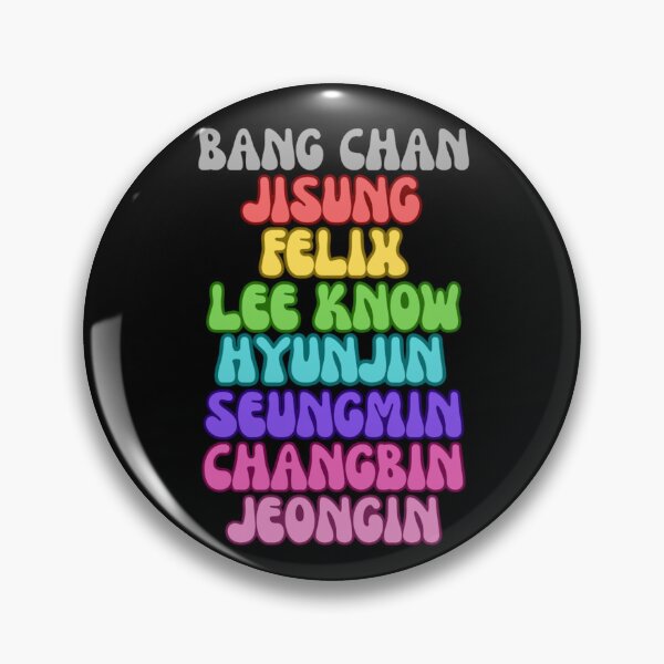 Item preview, SKZ OT8 Names Rainbow designed and sold by Hyunnibear.