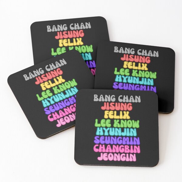 Item preview, SKZ OT8 Names Rainbow designed and sold by Hyunnibear.