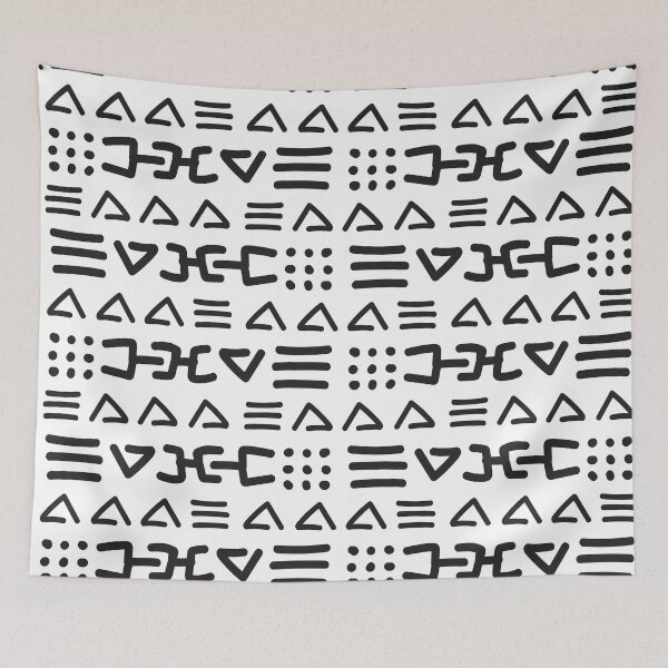 Item preview, Authentic Bogolan Pattern - Tribal Art of Mali designed and sold by Wolagno.