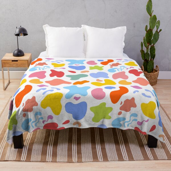 Item preview, Colorful Organic Shapes Pattern - Modern Danish Pastel Abstract Art. designed and sold by KojourinArt.
