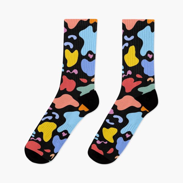 Item preview, Colorful Organic Shapes Pattern - Modern Danish Pastel Abstract Art. designed and sold by KojourinArt.