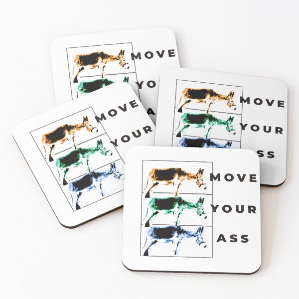 Item preview, Move Your Ass – Funny Donkey Pun Design designed and sold by ChiaraPagani.