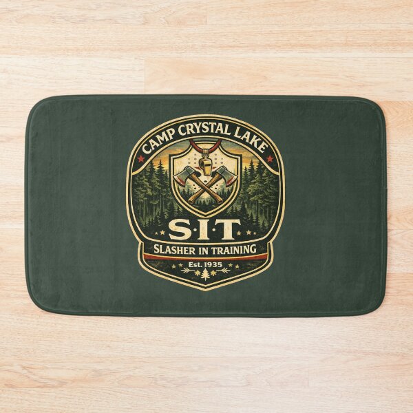 Item preview, Camp Crystal Lake SIT Slasher In Training Vintage Camp Badge Shirt designed and sold by GhostDawgs.