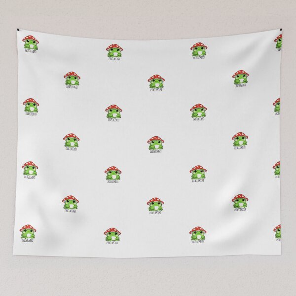 Item preview, Frog with mushroom designed and sold by klebtgut.