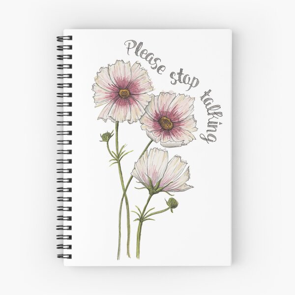 Item preview, Please Stop Talking Pink Watercolor Flowers  designed and sold by NaughtyFlorals.