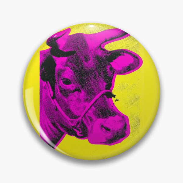 Item preview, Pop Art - Cow Yellow Pink designed and sold by ArtPlus+.