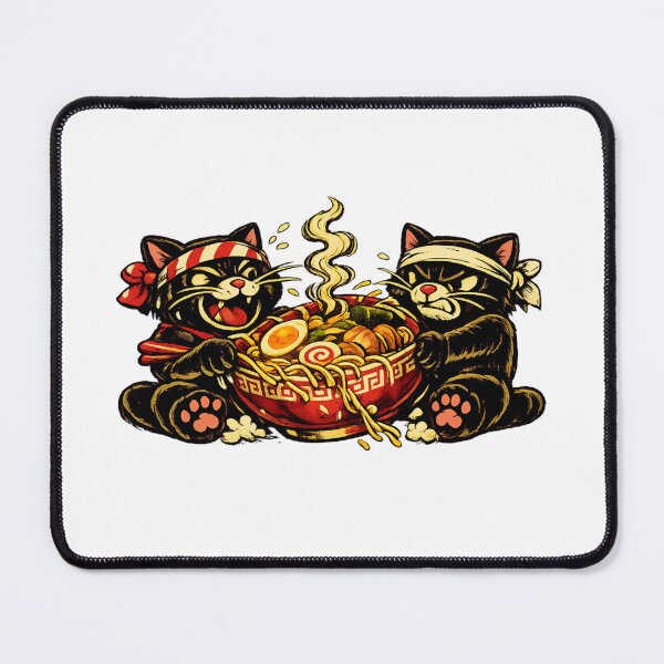 Item preview, Ramen Cats – Shared Bowl designed and sold by LuveraxArt.