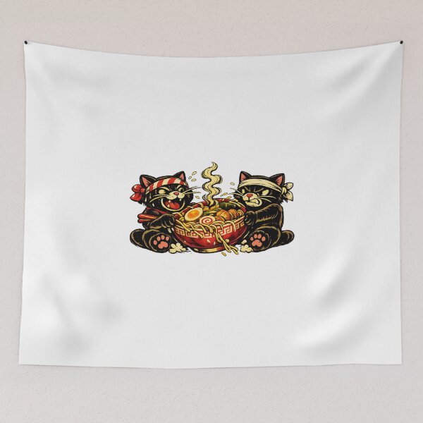 Item preview, Ramen Cats – Shared Bowl designed and sold by LuveraxArt.