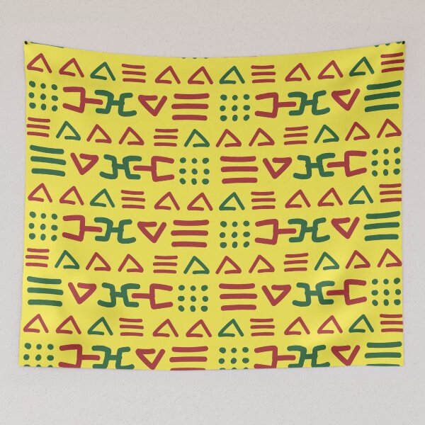 Item preview, Authentic Bogolan Pattern - Tribal Art of Mali designed and sold by Wolagno.