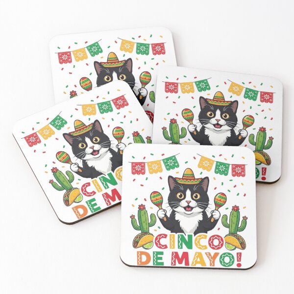 Item preview, Cinco De Mayo Cat Shirt Funny Fiesta Sombrero Cat Design designed and sold by Pickles & Co..