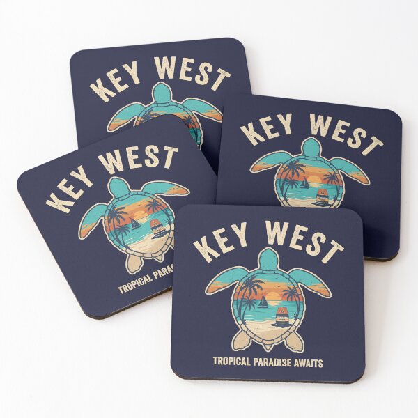 Item preview, Key West Sea Turtle Shirt Tropical Paradise Florida Sunset Beach Vintage Coastal designed and sold by Milasneeze.