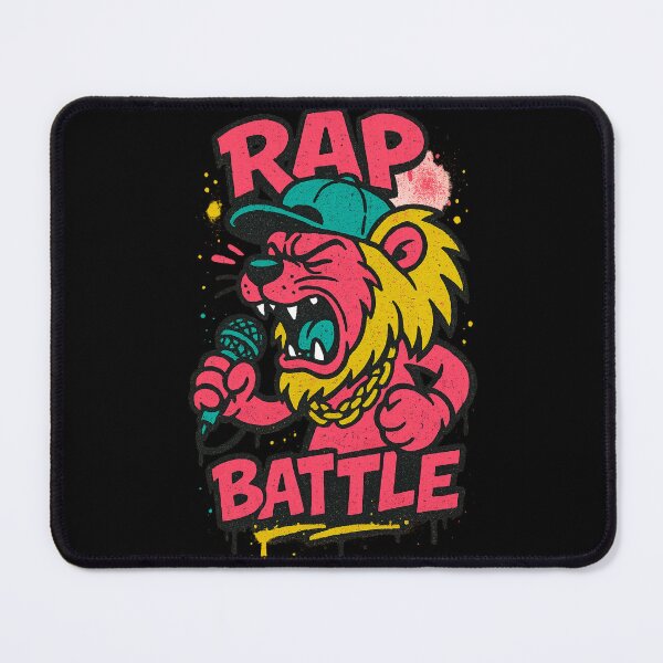 Item preview, Lion Rapper Roaring Street Battle Art designed and sold by SholoStudio.