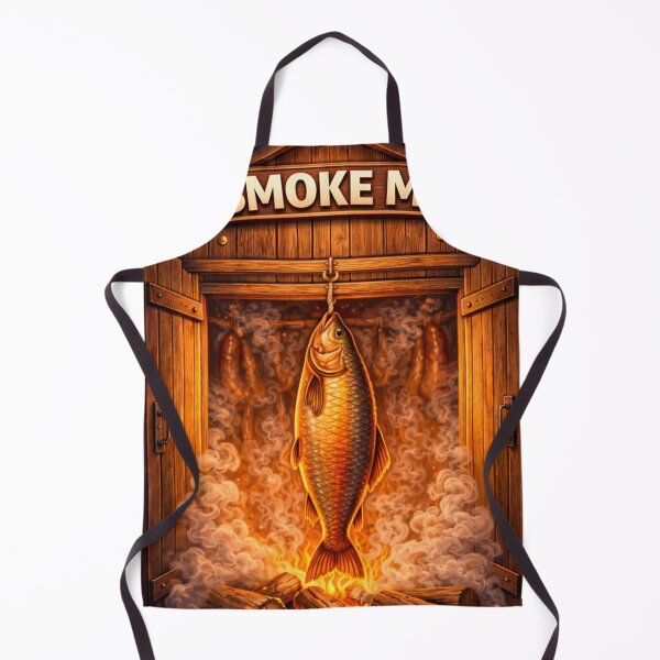 Item preview, Smoke Me – Funny Smoked Fish BBQ Design designed and sold by Karszul.