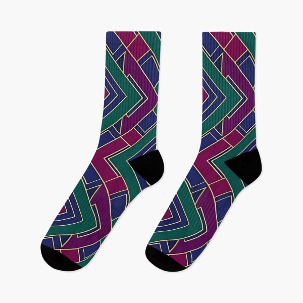 Item preview, Retro Diamond Geometry – Pink Green Deco Pattern designed and sold by Good Vibes .