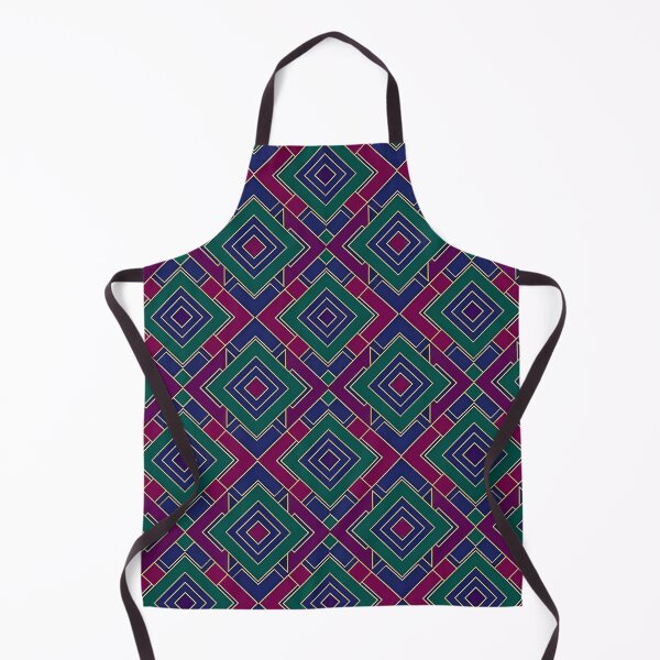 Item preview, Retro Diamond Geometry – Pink Green Deco Pattern designed and sold by Good Vibes .