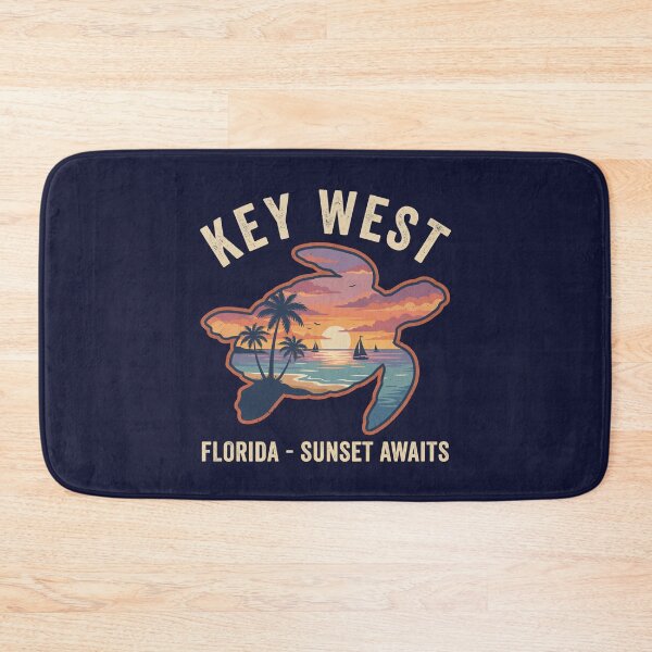 Item preview, Key West Sea Turtle Tropical Paradise Florida Sunset Beach Vintage Coastal designed and sold by Milasneeze.