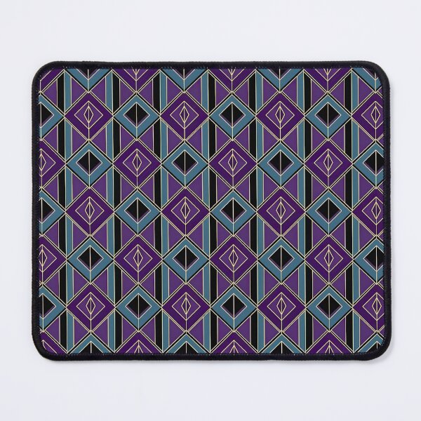 Item preview, Purple Deco Diamonds – Geometric Line Pattern designed and sold by Good Vibes .